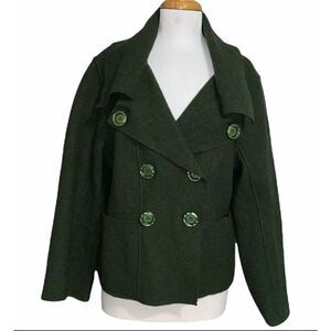 Olive Green Wool Jacket: St Patty's Day,  Irish Holiday essential